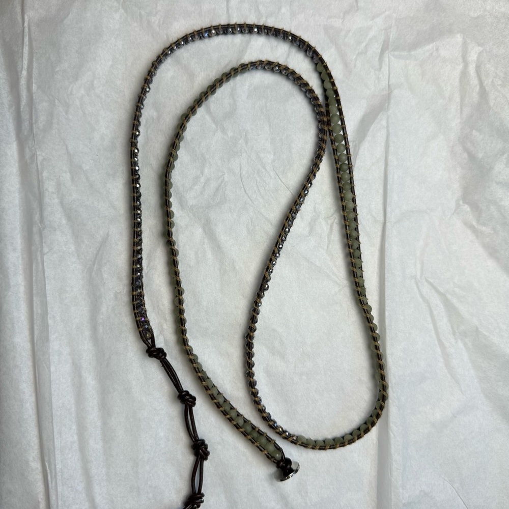 Victoria Emerson Leather Beaded Wrap Bracelet - Picture 9 of 9